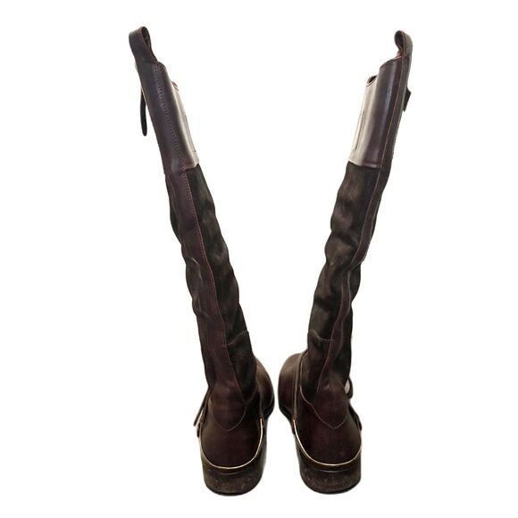 Golden Goose Charlye Riding Boots Santa Fe Suede Leather Distressed Size 36 (6) - Picture 6 of 11